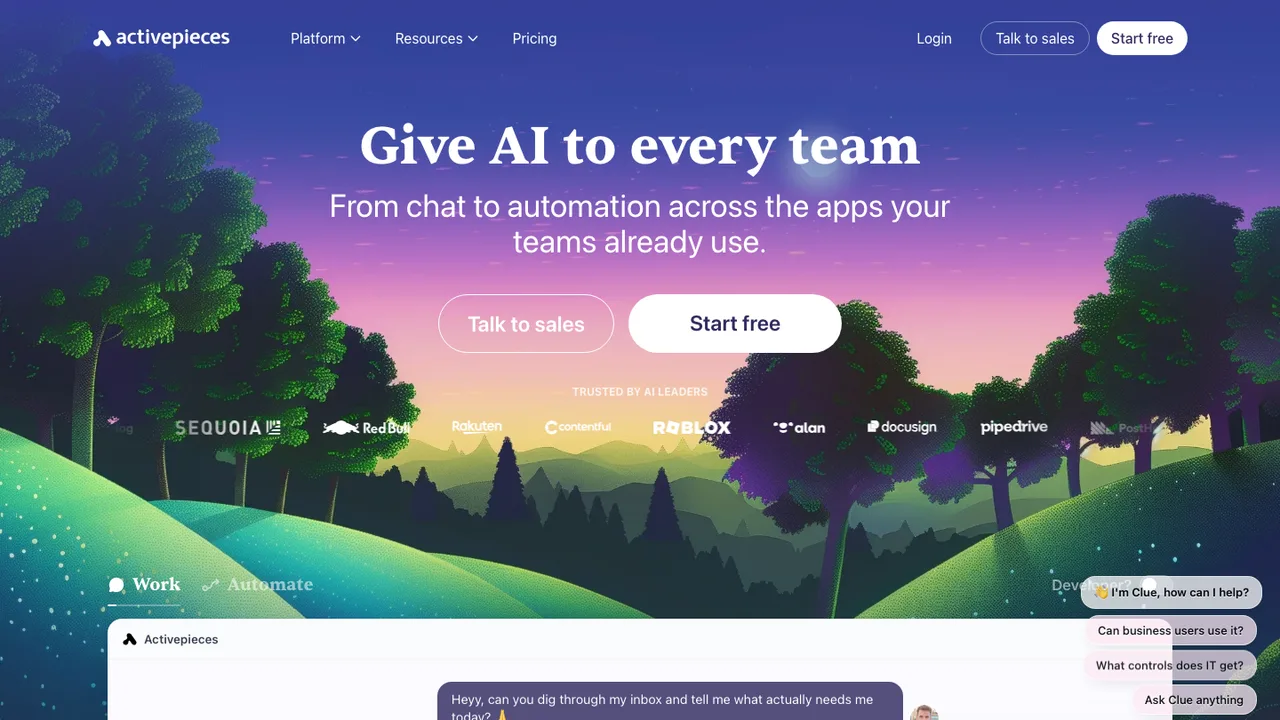 Activepieces screenshot