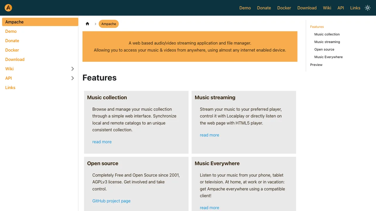 Ampache screenshot