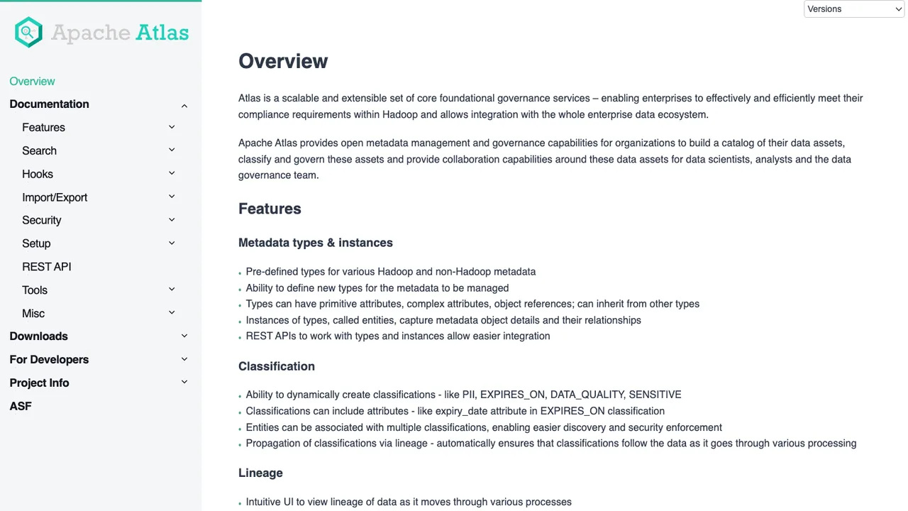 Apache Atlas screenshot