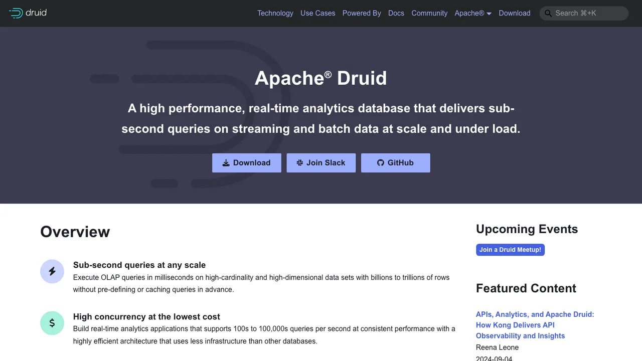 Apache Druid screenshot