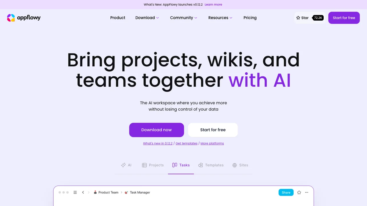 AppFlowy screenshot