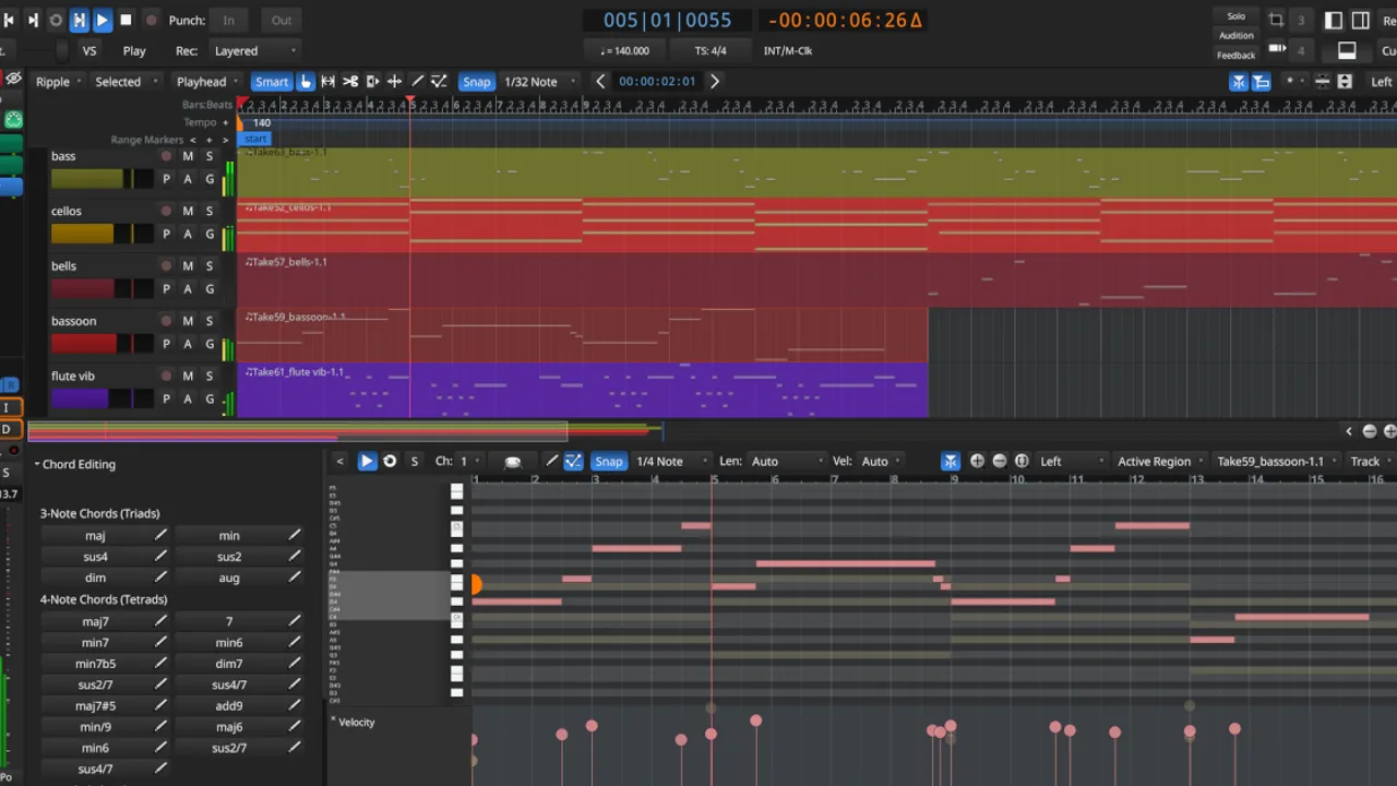 Ardour screenshot