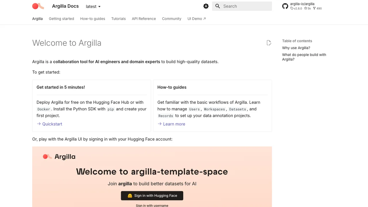Argilla screenshot