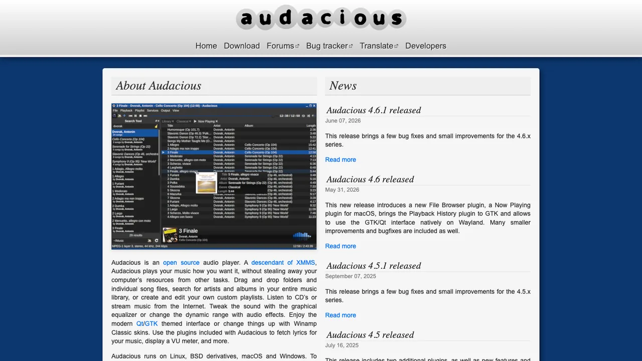 Audacious screenshot