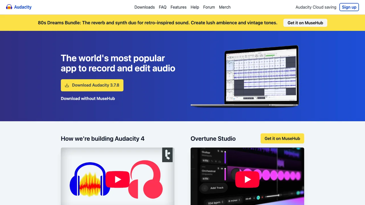 Audacity screenshot