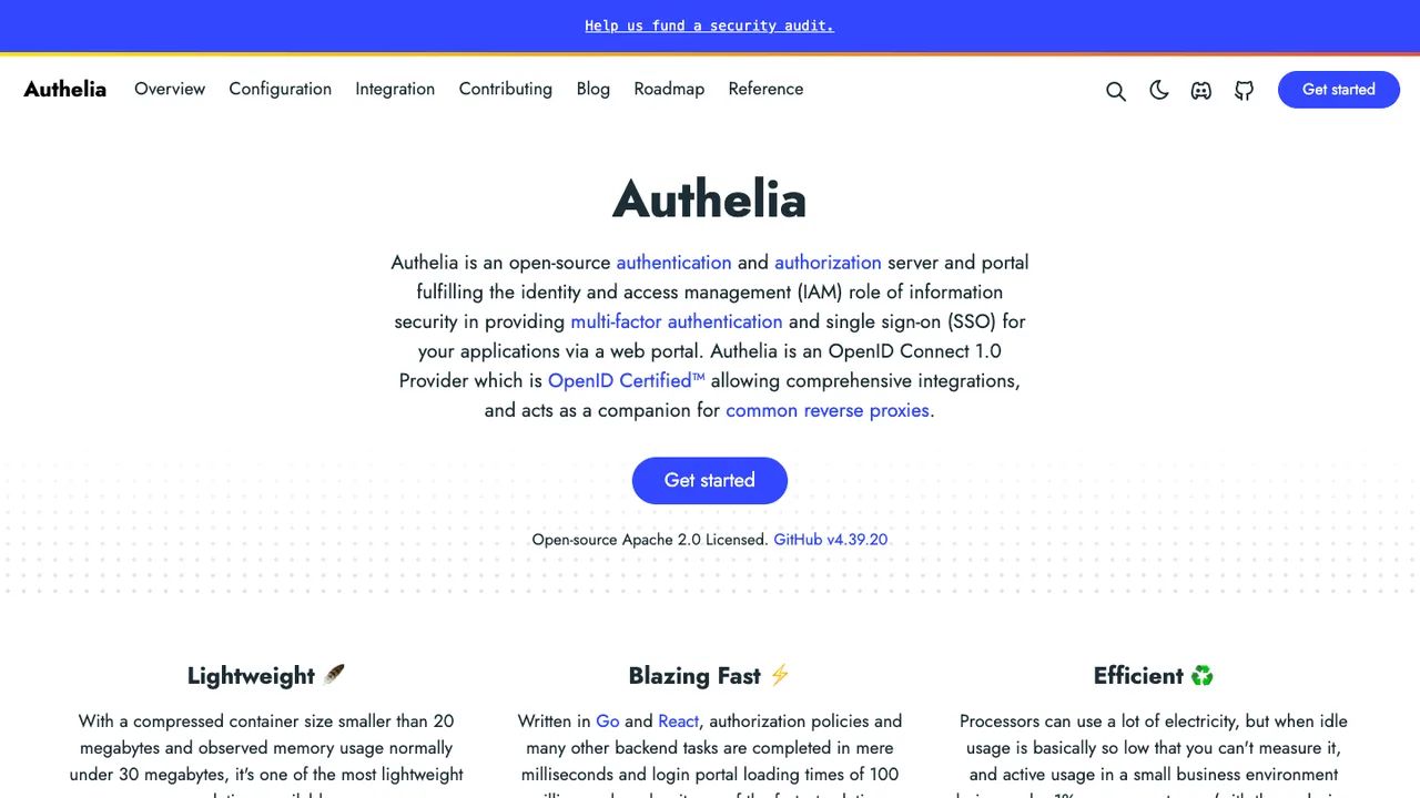 Authelia screenshot