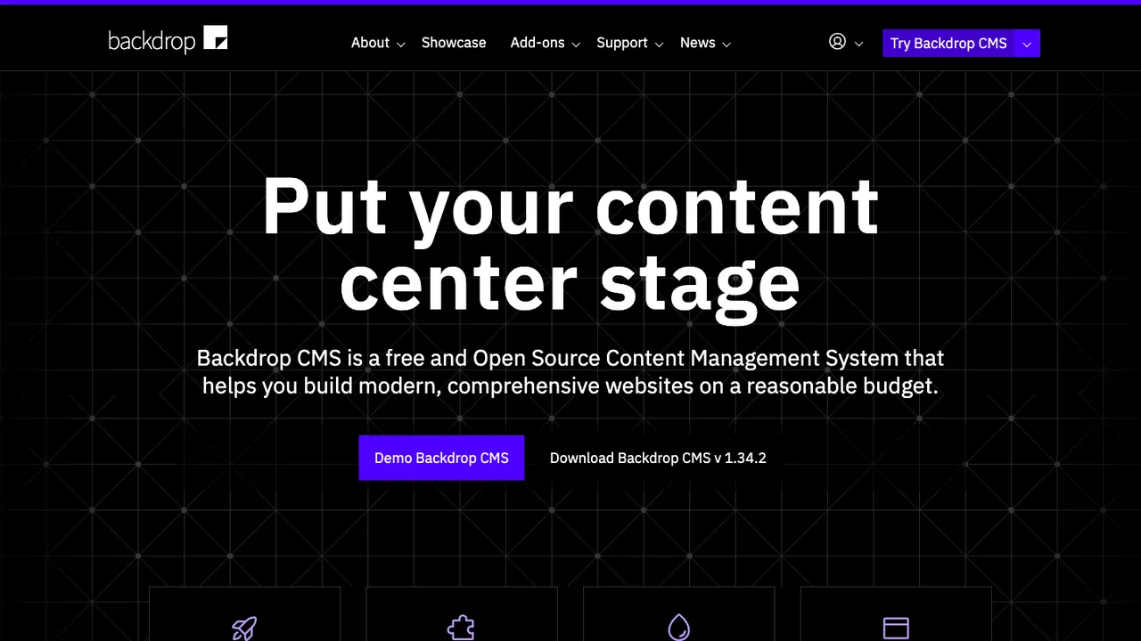 Backdrop CMS screenshot