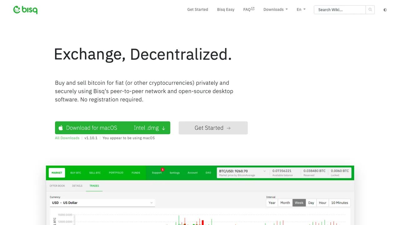 Bisq screenshot