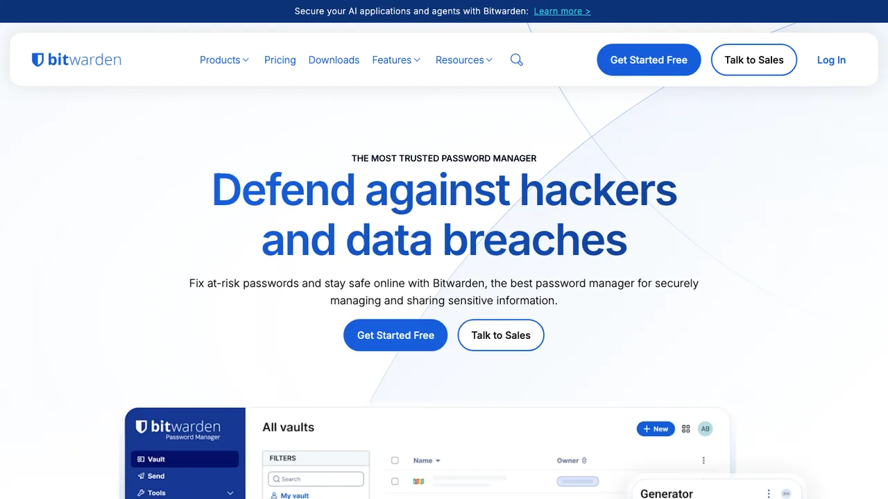 Bitwarden screenshot