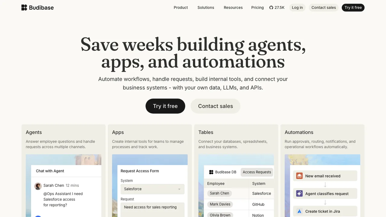 Budibase screenshot