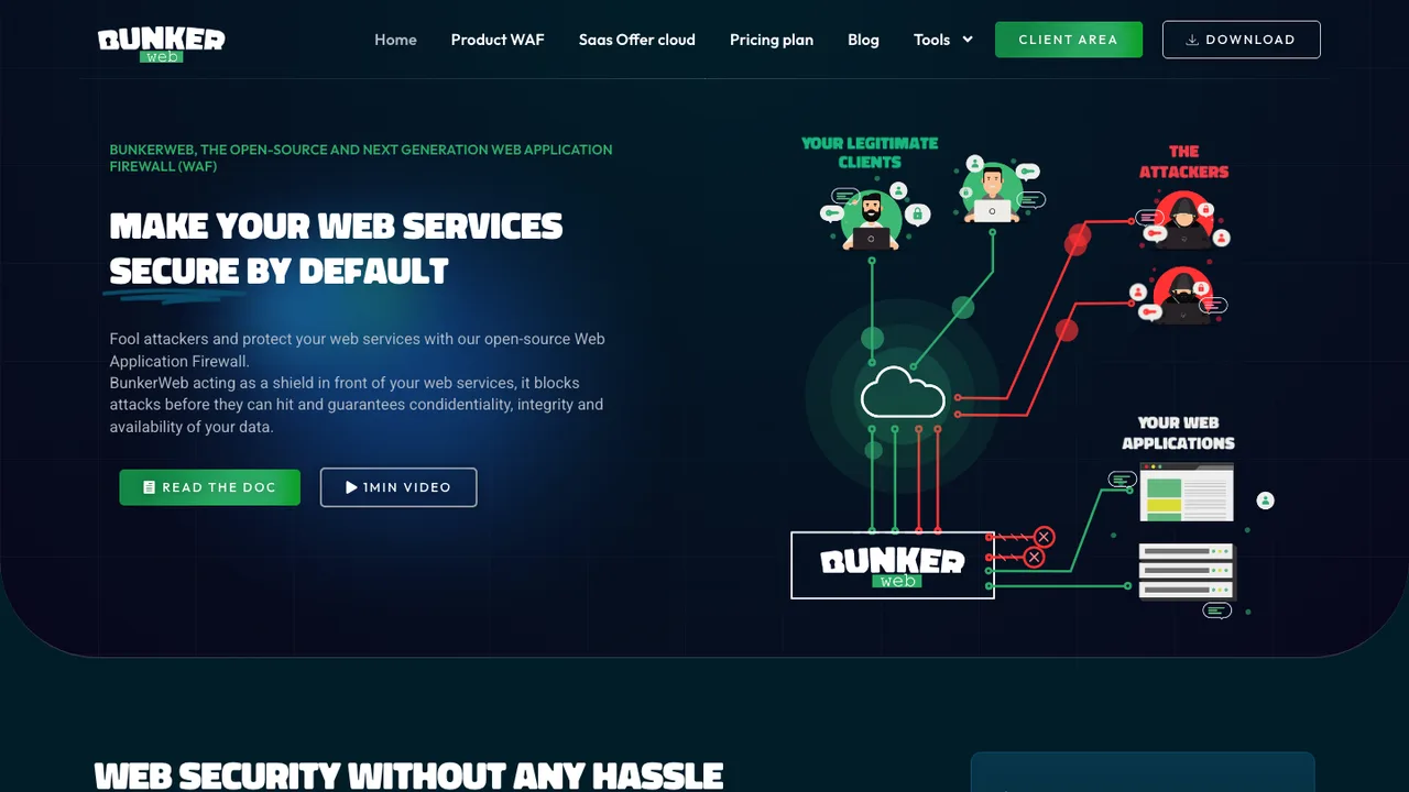 BunkerWeb screenshot