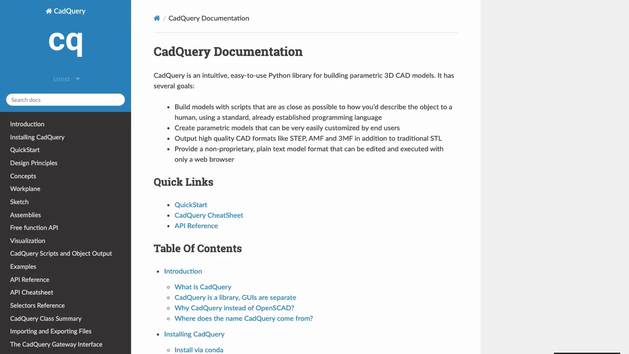 CadQuery screenshot