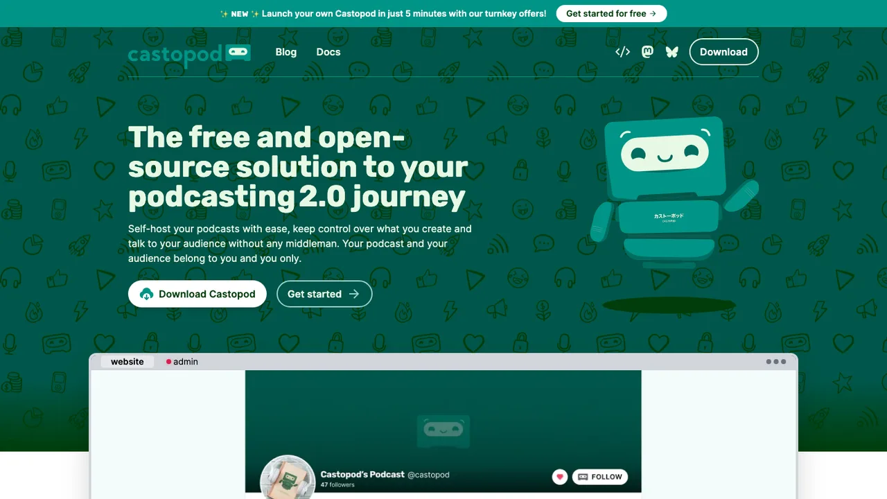 Castopod screenshot