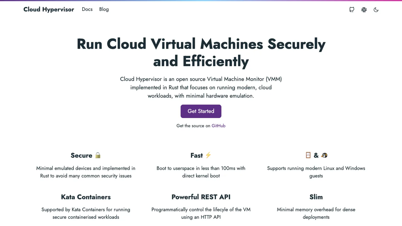 Cloud Hypervisor screenshot