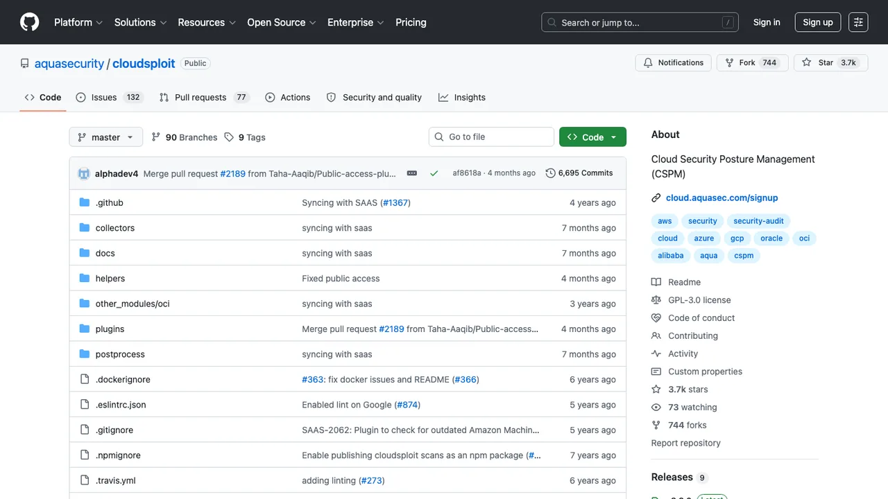 CloudSploit screenshot