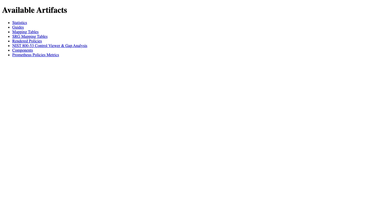 ComplianceAsCode screenshot