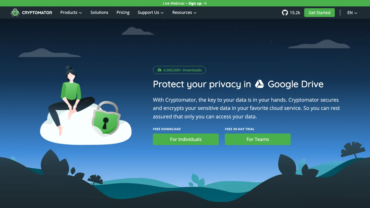 Cryptomator screenshot