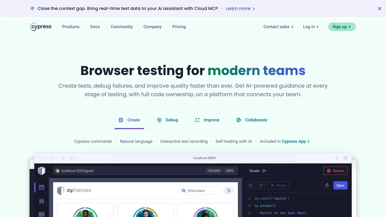 Cypress screenshot
