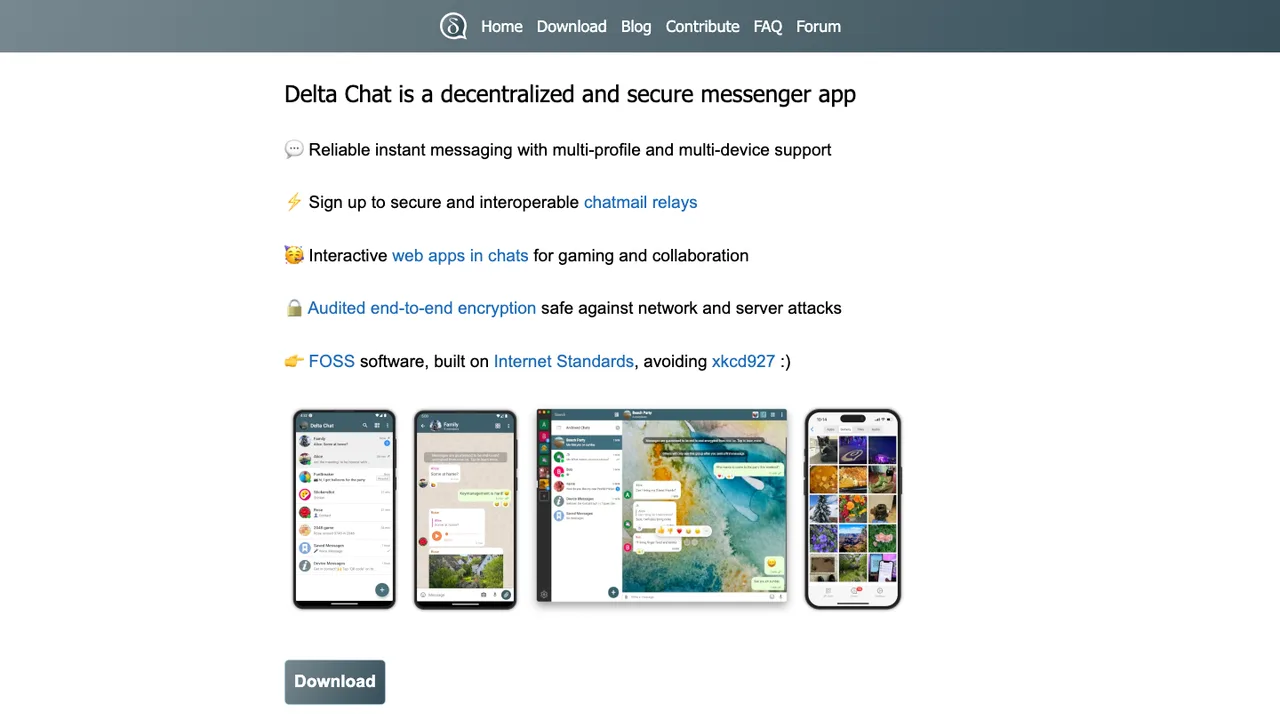 Delta Chat screenshot