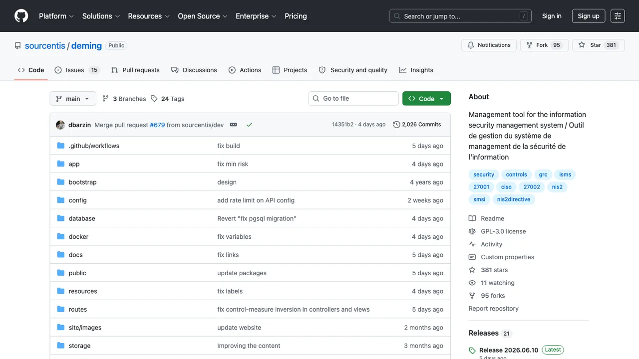 Deming screenshot