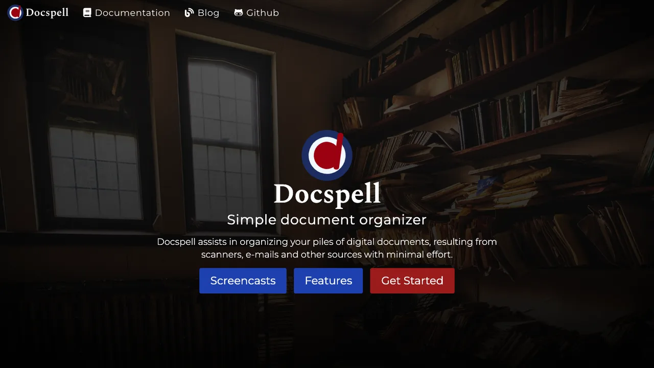 Docspell screenshot
