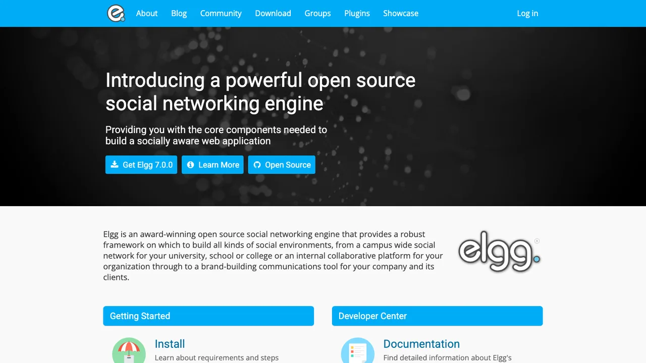 Elgg screenshot