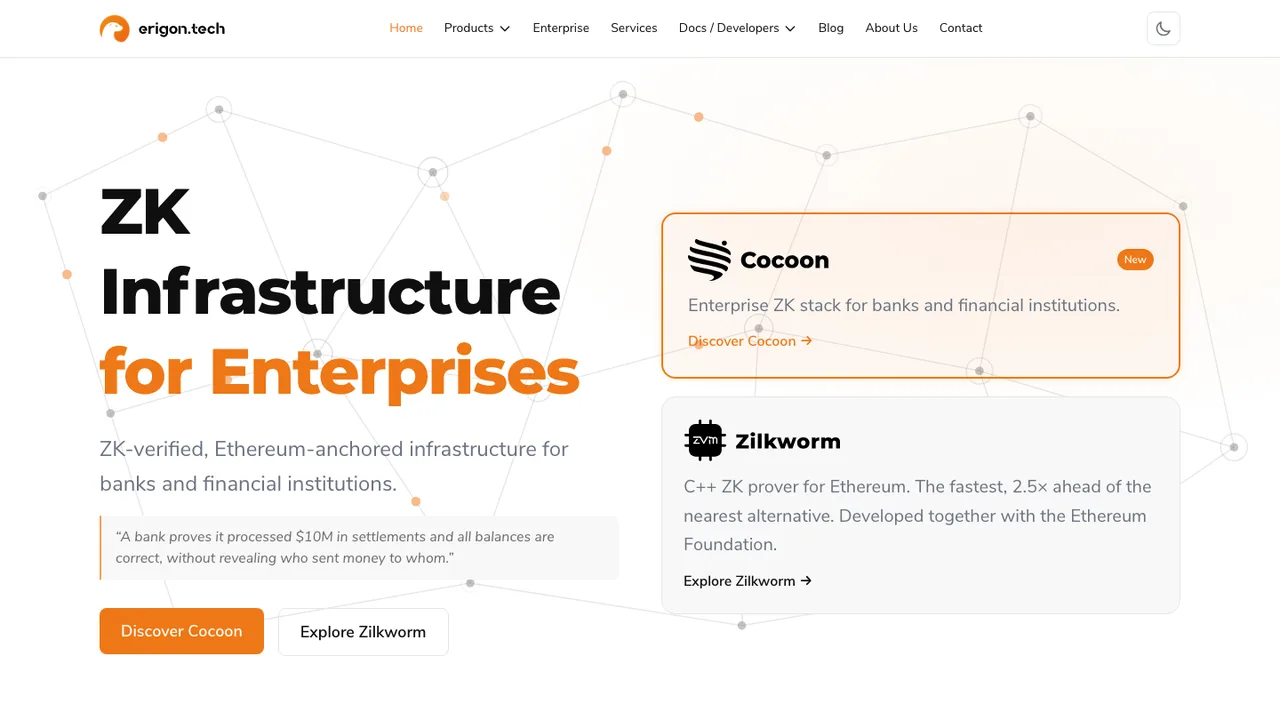 Erigon screenshot