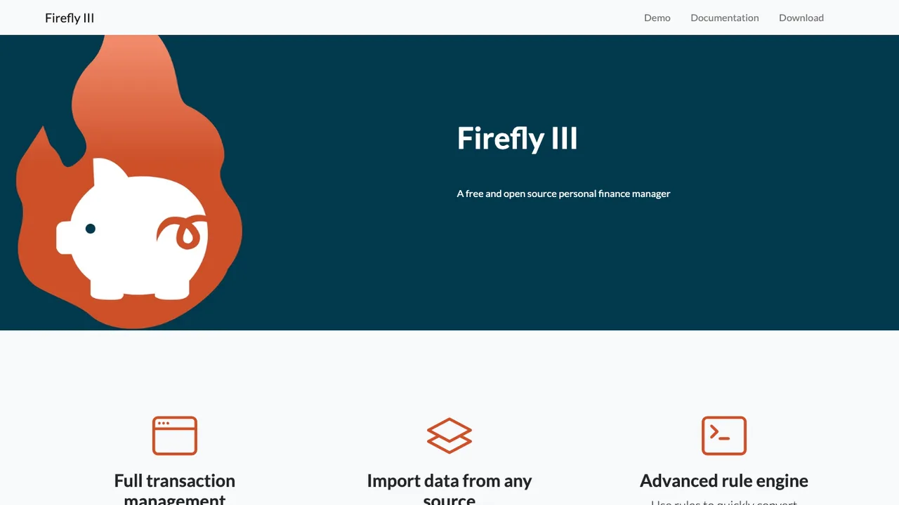 Firefly III screenshot
