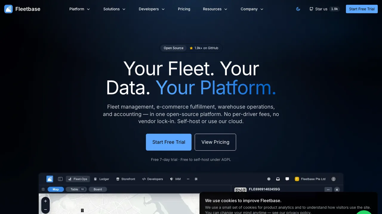 Fleetbase screenshot
