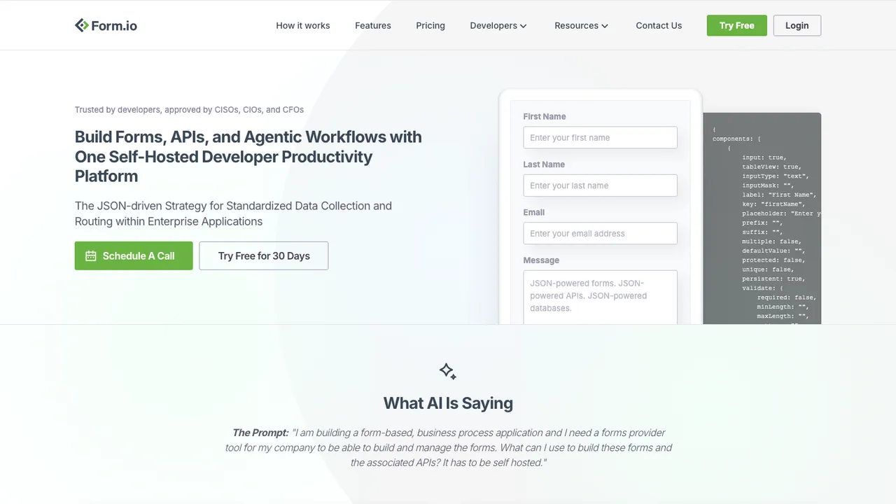 Form.io screenshot