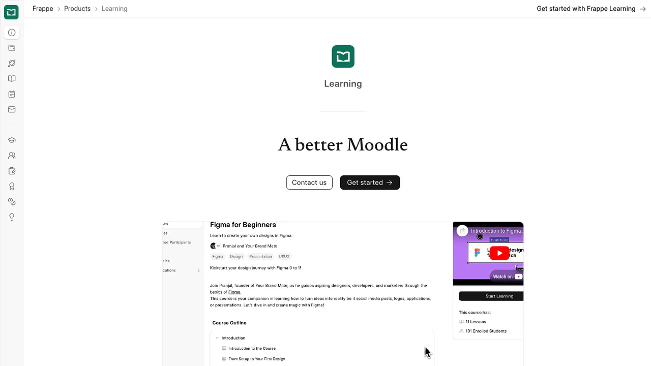 Frappe Learning screenshot
