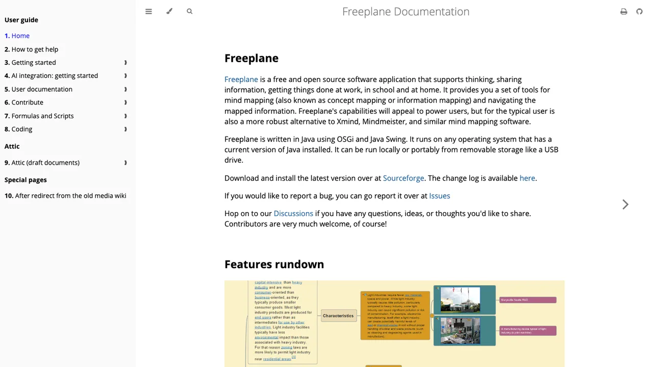 Freeplane screenshot