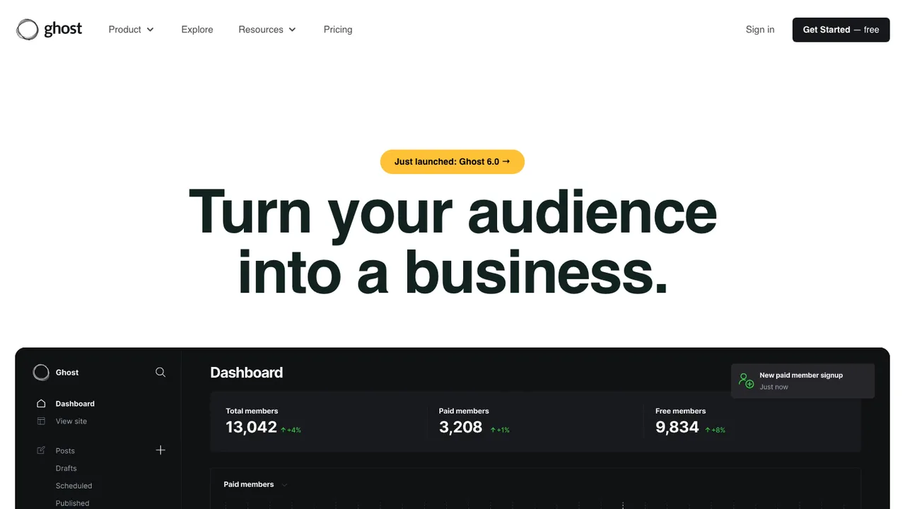 Ghost screenshot