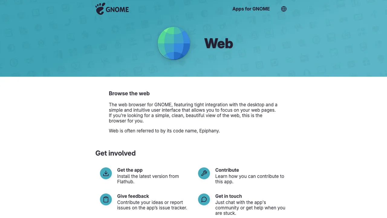 GNOME Web screenshot