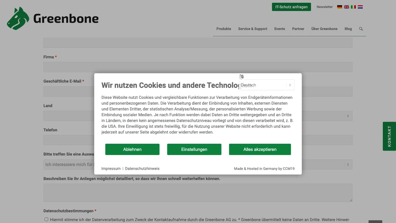 Greenbone GVMD screenshot