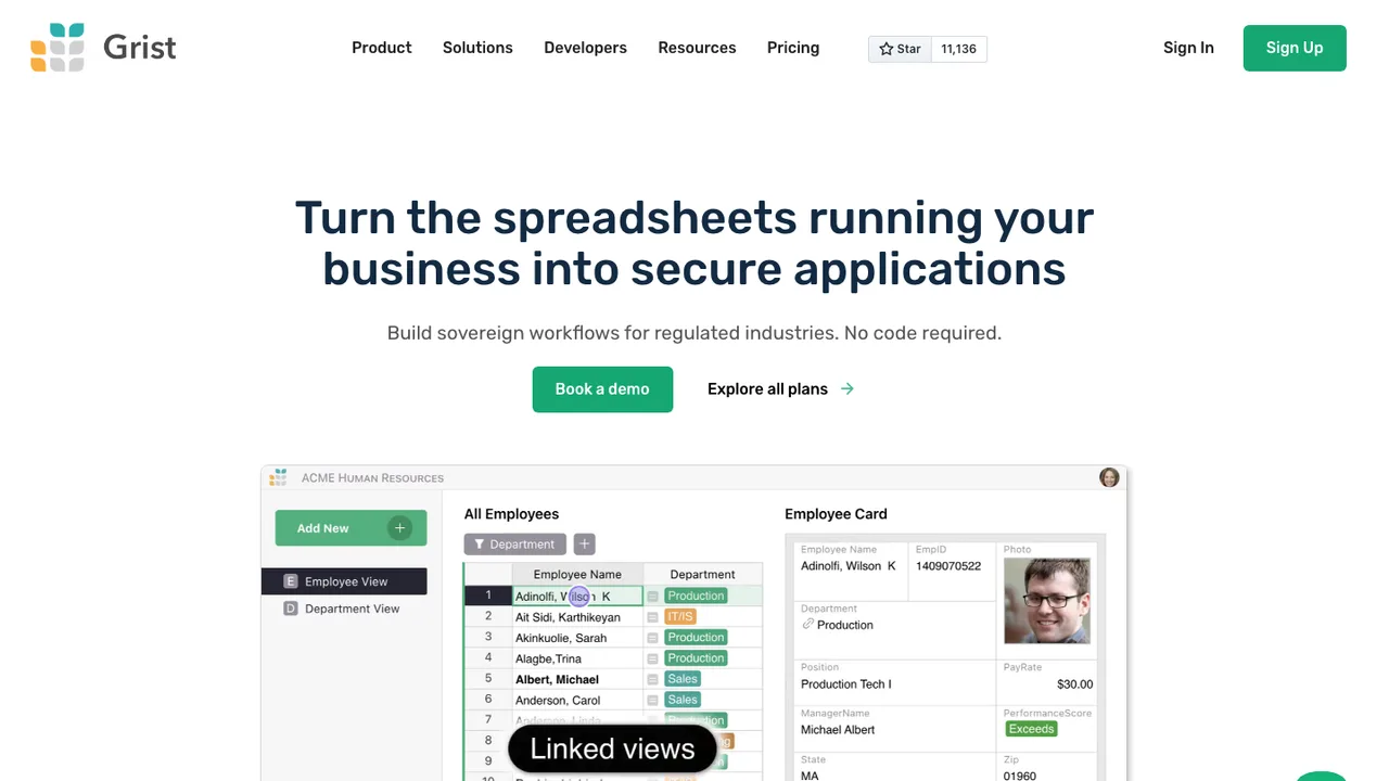 Grist screenshot