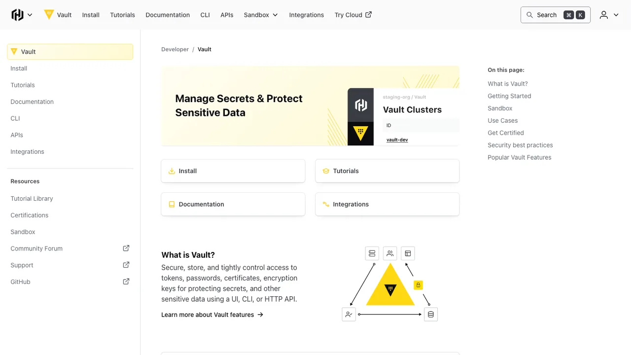 HashiCorp Vault screenshot