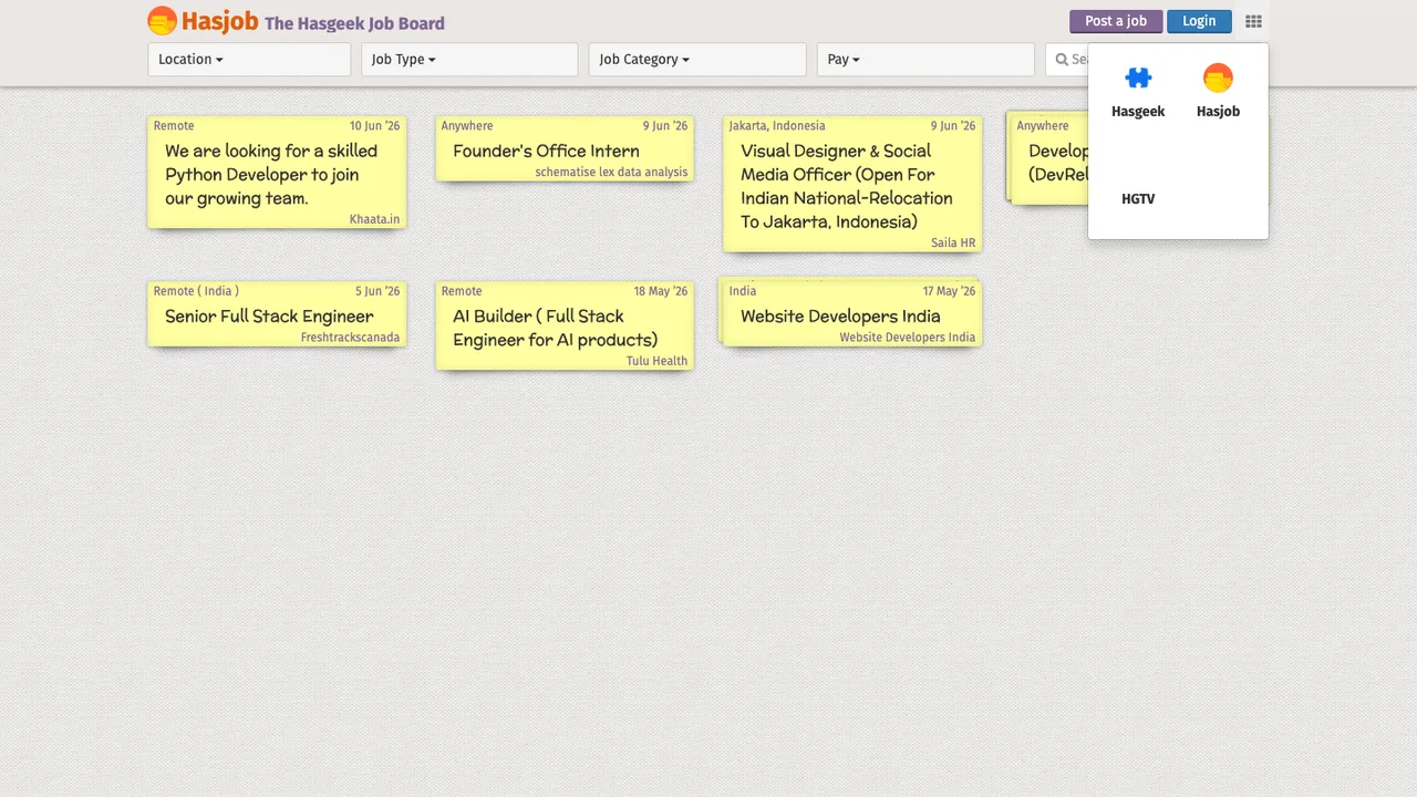 Hasjob screenshot