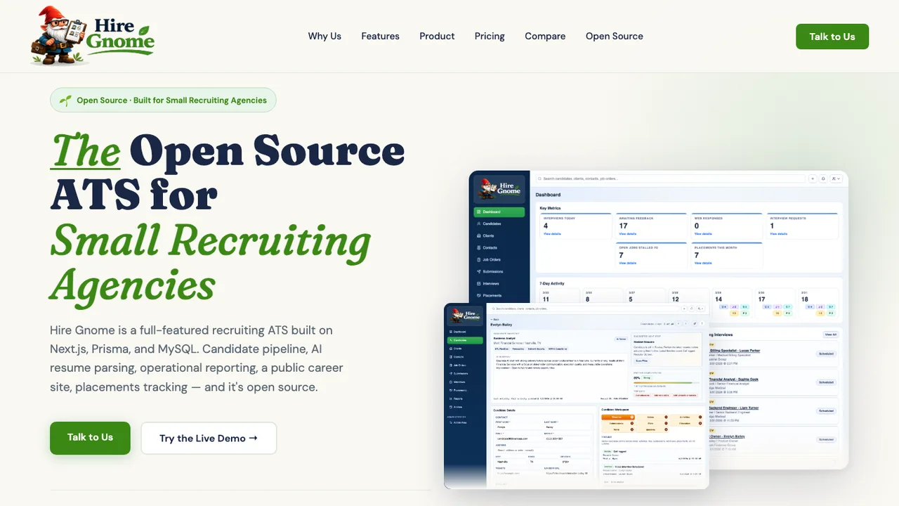 Hire Gnome screenshot