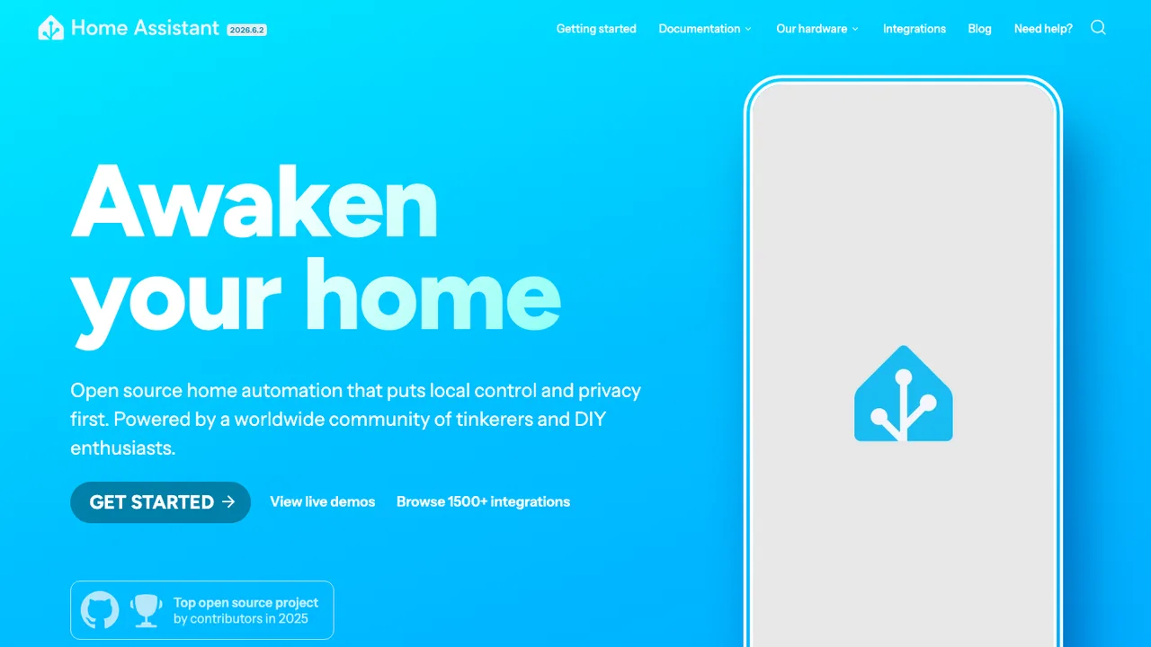 Home Assistant screenshot