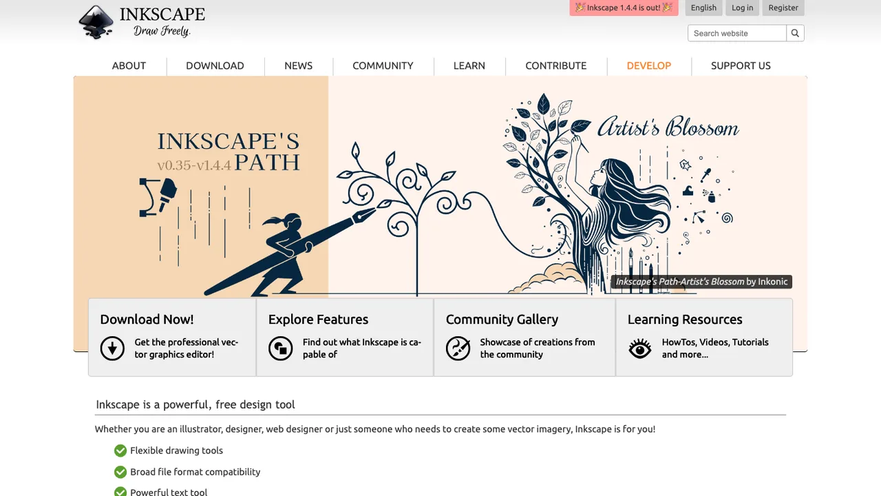 Inkscape screenshot