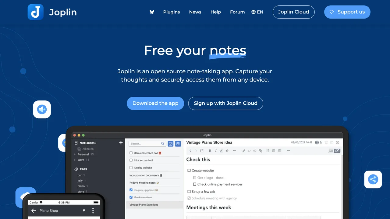 Joplin screenshot