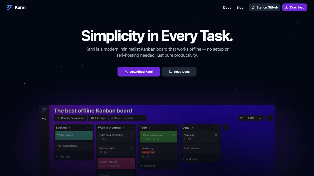 Kanri screenshot