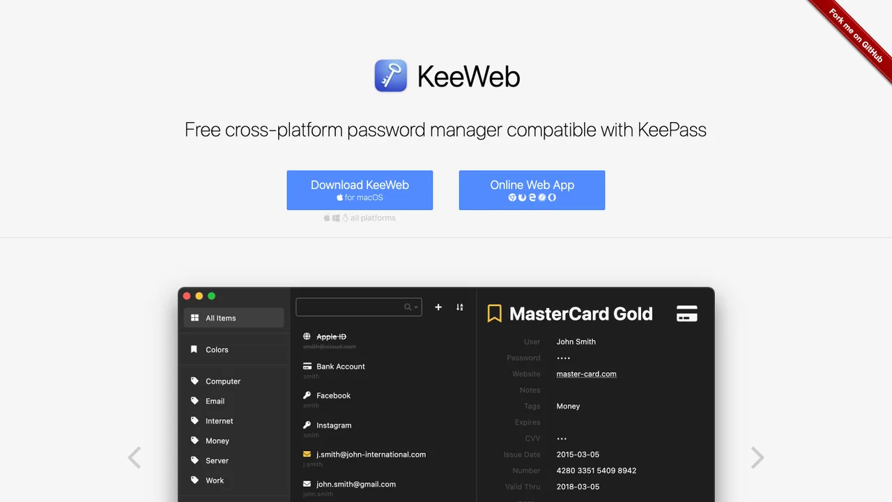 KeeWeb screenshot