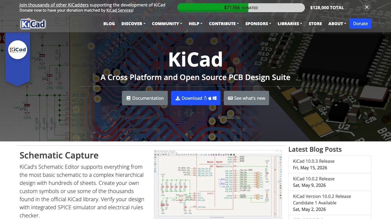 KiCad screenshot