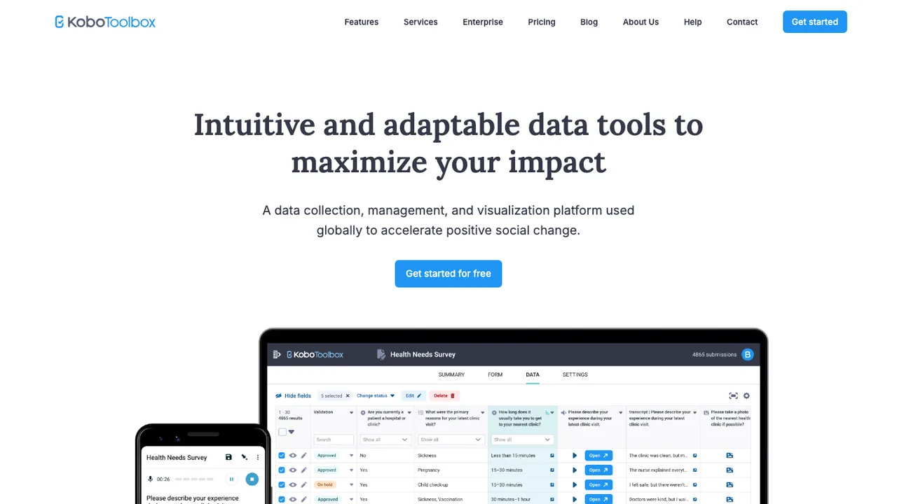 KoboToolbox screenshot
