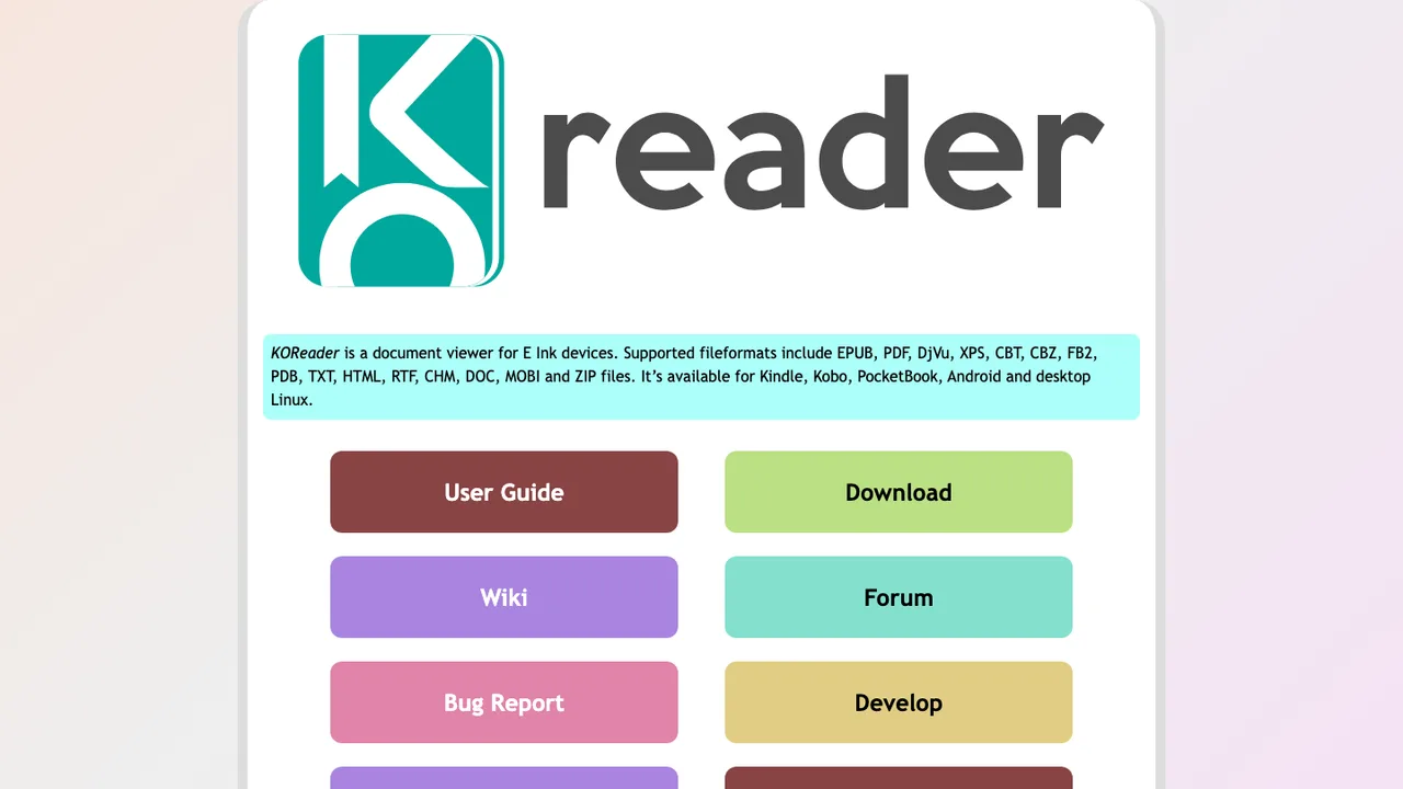 KOReader screenshot