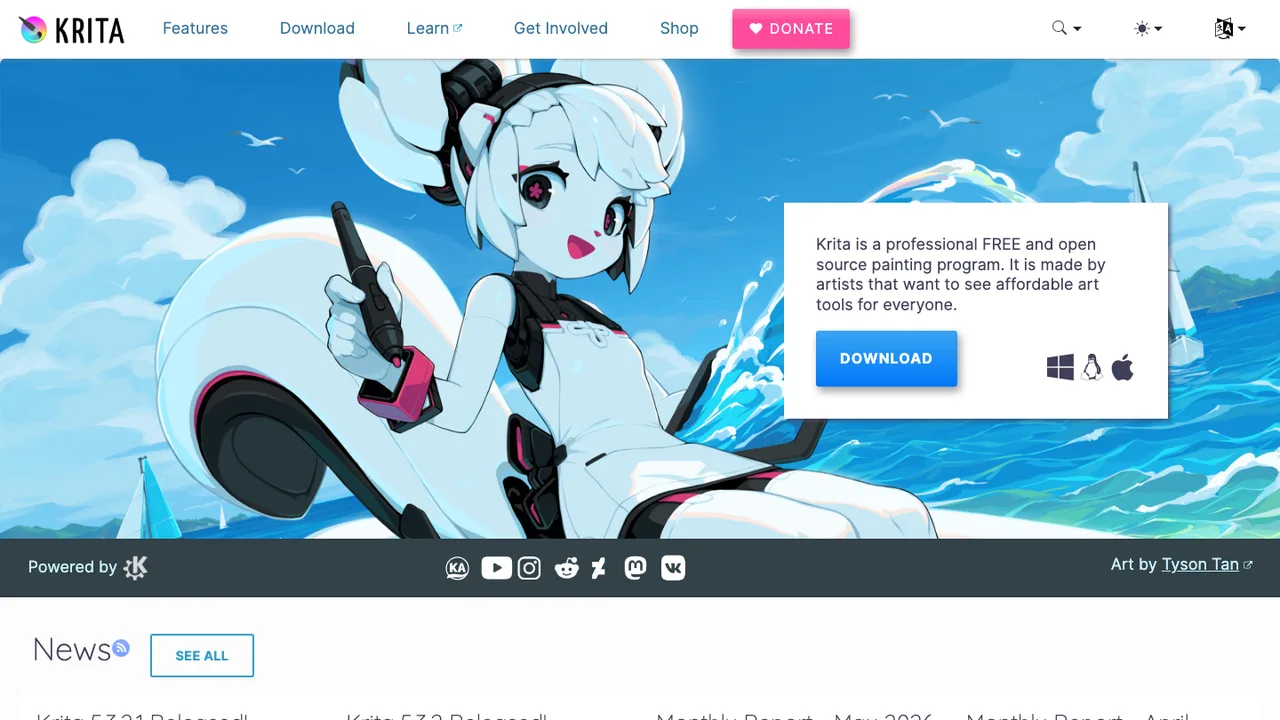 Krita screenshot