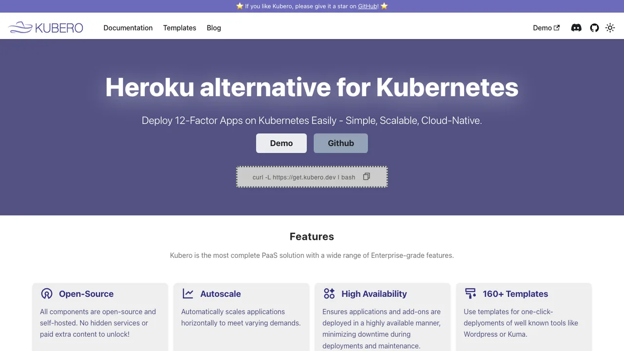 Kubero screenshot