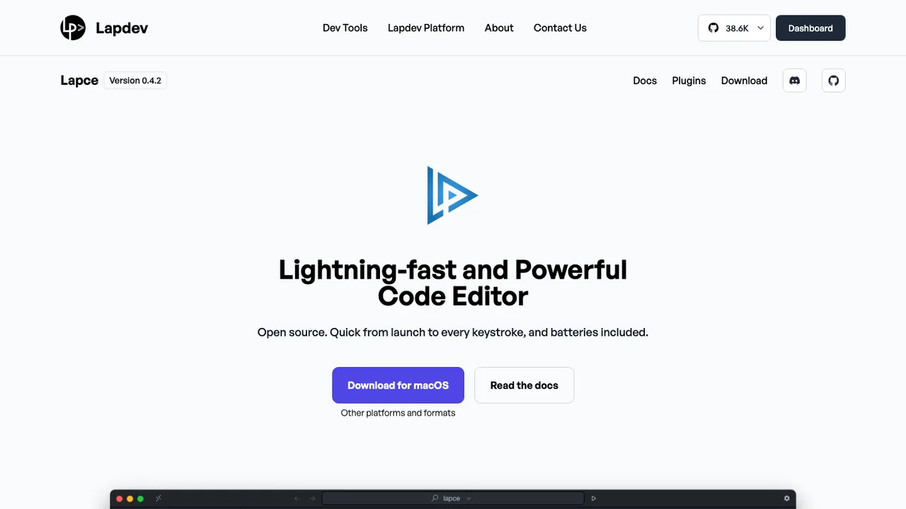 Lapce screenshot
